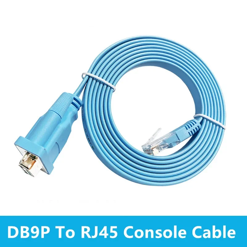 Ethernet Cable 1.8m DB9P RJ45 Console Cable RJ 45 Ethernet To RS232 DB9 Port Serial Routers Network Cable For Cisco Switch Router Blue