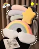 INS Hot Rainbow Cloud Star Moon Shell Plush Cushion Sleeping Pillow Home Decor Cushions Baby Shower Gifts 2