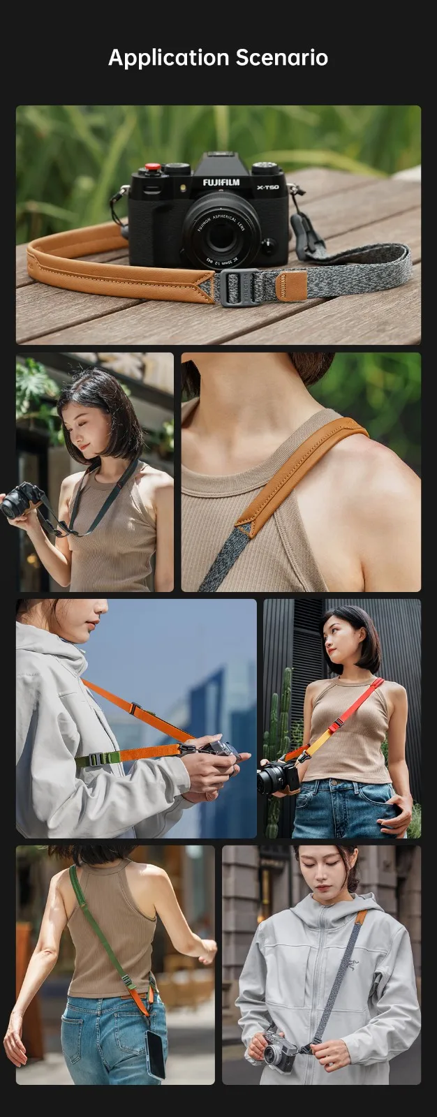 Maglink Magnetic Quick-Release Camera Shoulder Strap Lite V2 One-handed Length A