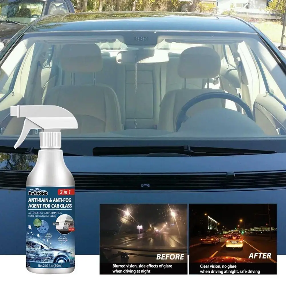 

Car Anti-Fog Agent Glass Nano Hydrophobic Coating Waterproof Rain-Proof Anti-Fog Spray Car Care Accessories