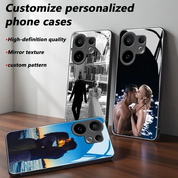 Custom Photo Mirror Glass Phone Case for Vivo V60/V50/V40/V30/Lite/Pro/SE/4/5G 1