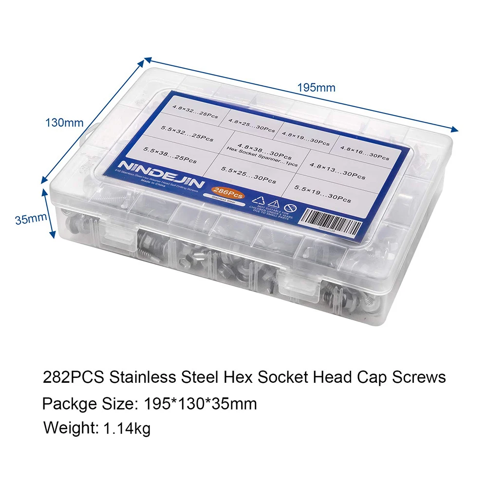 Viti Autoperforanti DIN 7504K, Testa Esagonale Con Guarnizione RAL6003, Zincato Bianco - Foto 3