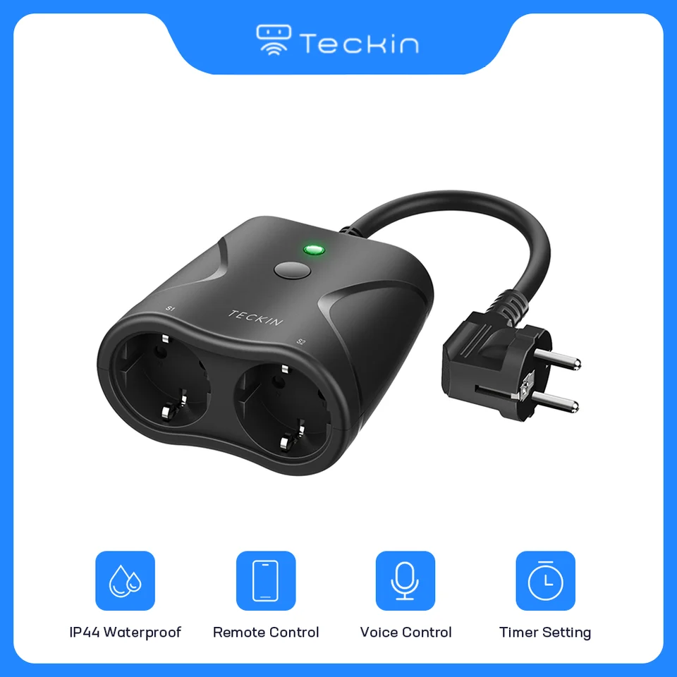 Teckin SS36 Outdoor WiFi Smart Plug with 2 Sockets