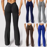 Women's High Waist Sport Pants Casual Long Trousers Folded Design Comfortable Stretchy Ladies Faion Summer Collection
