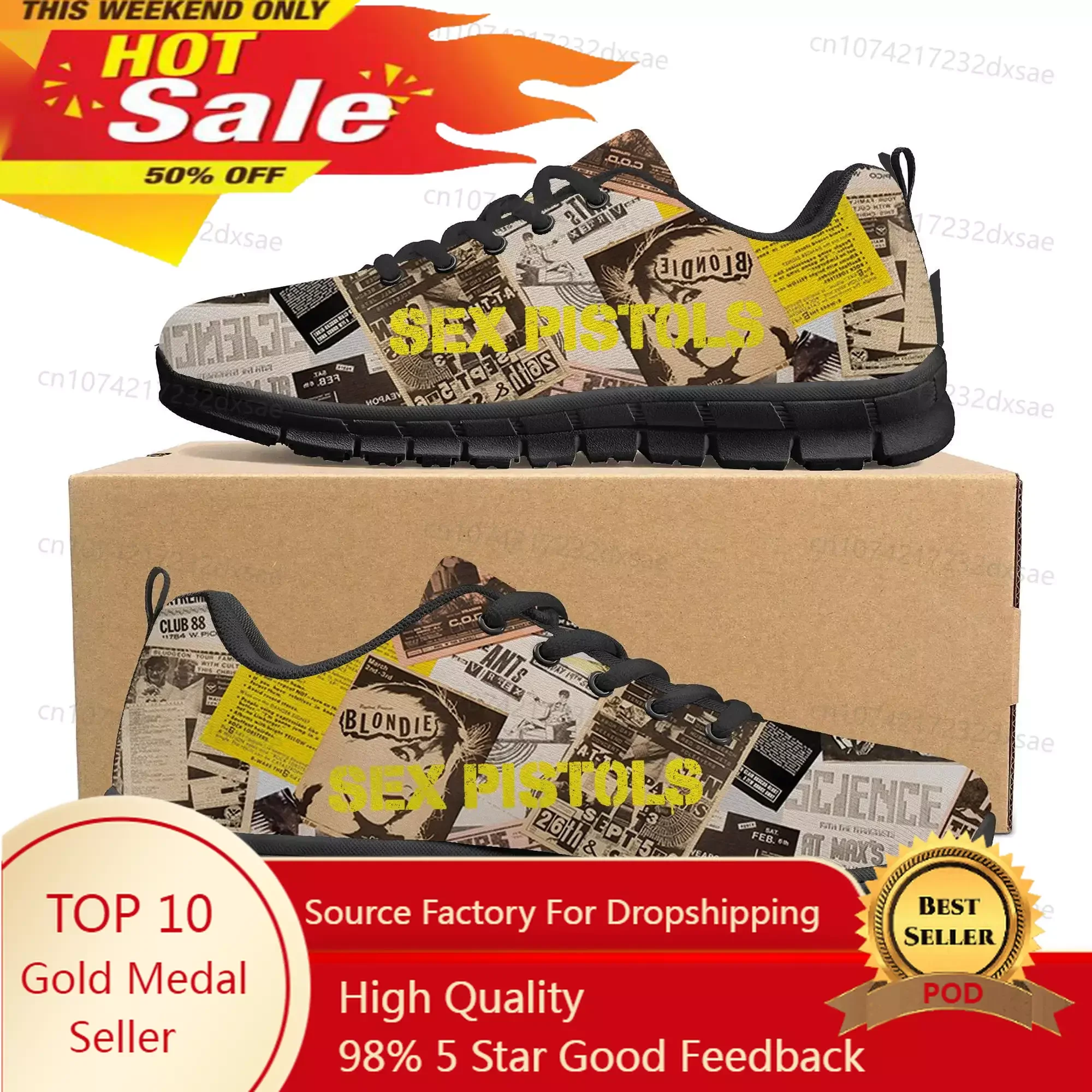

Sex Pistols Punk Rock Band Sports Shoes Mens Womens Teenager Kids Children Sneakers Casual Custom High Quality Couple Shoes