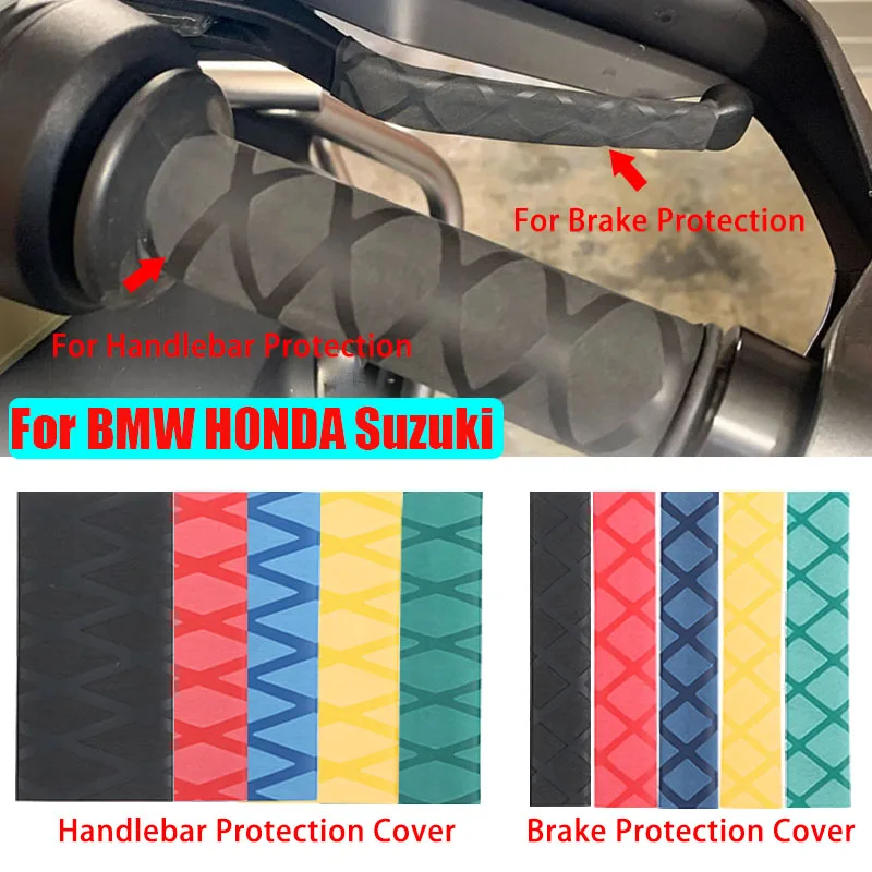 

Non-slip Rubber Grip Glove Motorcycle Handle Cover Universal Heat Shrinkable Grip Cover Sleeve Handlebar Covers For Honda BMW