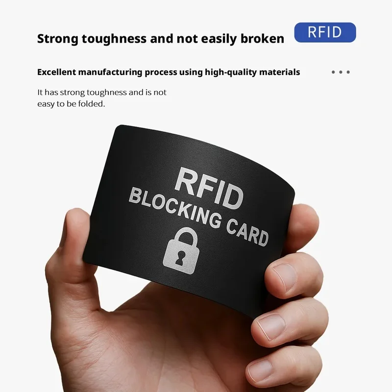 RFID Blocking Credit Card Protector Set – Ultimate Shield for Cards, IDs & Passports Against NFC Theft