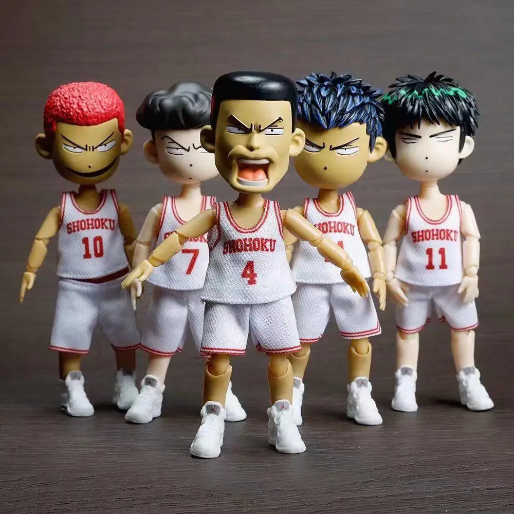 

SLAM DUNK Sakuragi Hanamichi Kaede Rukawa Haruko Akagi Anime Action Figure Kid toy Cartoon Collection figures for halloween gift