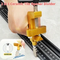 2 in 1 Ceramic Tile Opener Divider Diamond Cutting Hand Tools Portable Handheld Multifunctional Manual Glass Cutter With 2 Heads 2