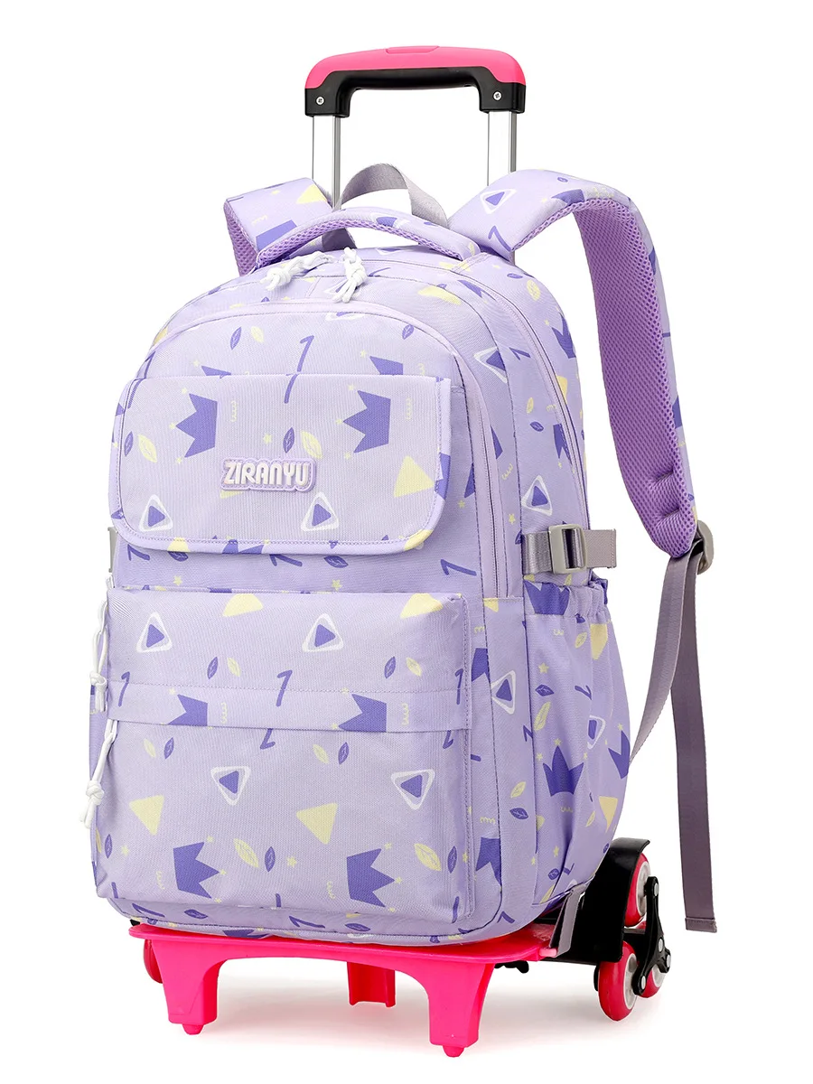 Student Schule Taschen für Mädchen Roll Rucksack Rädern Schul Kind Wasserdichte Räder Kinder Trolley Tasche Mochilas Escolares