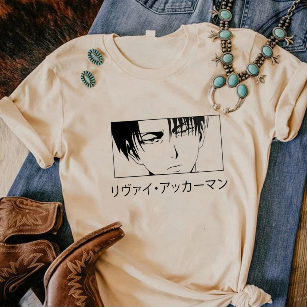 

Attack on Titan t-shirts women summer Japanese Tee female comic manga funny clothing