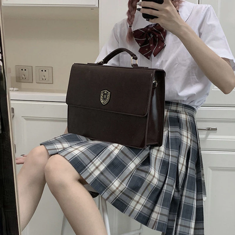 Women Casual All Match Students Backpacks Jk Girls Vintage Streetwear Fashion Shoulder Crossbody Bags Preppy Simple Schoolbags 3