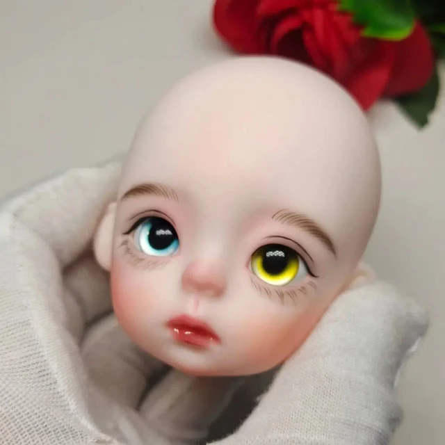 Novo Tipo Bonito Cabeça Da Boneca De Maquiagem 1/6 Bjd Bebê Boneca  Acessórios 3d Olhos Crianças Diy Vestir-se Brinquedo - Bonecas - AliExpress