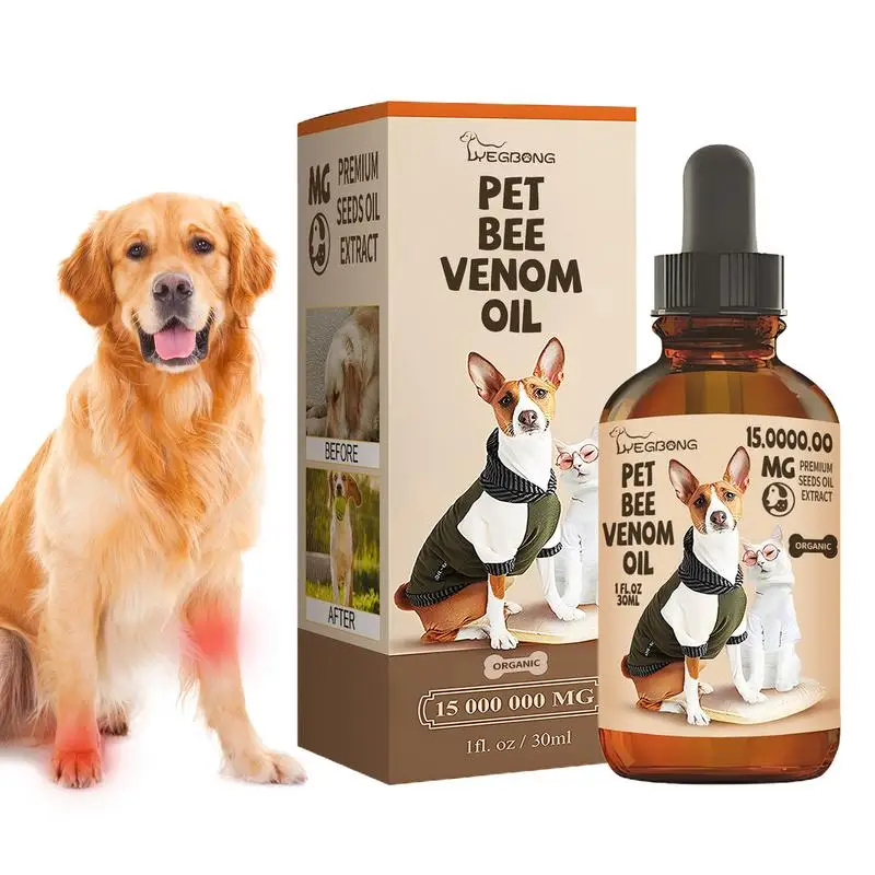 

Pet Bee Poison Oil 30ml Pet Bee Poison Joint Body Care Water Joint Care Oil Joint Topical Oil Helps Reduce Joint Soreness & Bone