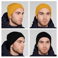 New Unisex Multicolor Autumn & Winter Beanie Hat Men Basic Daily Beanie Women Soft Knitted Hat Elegant All-match Streetwear Cap 5