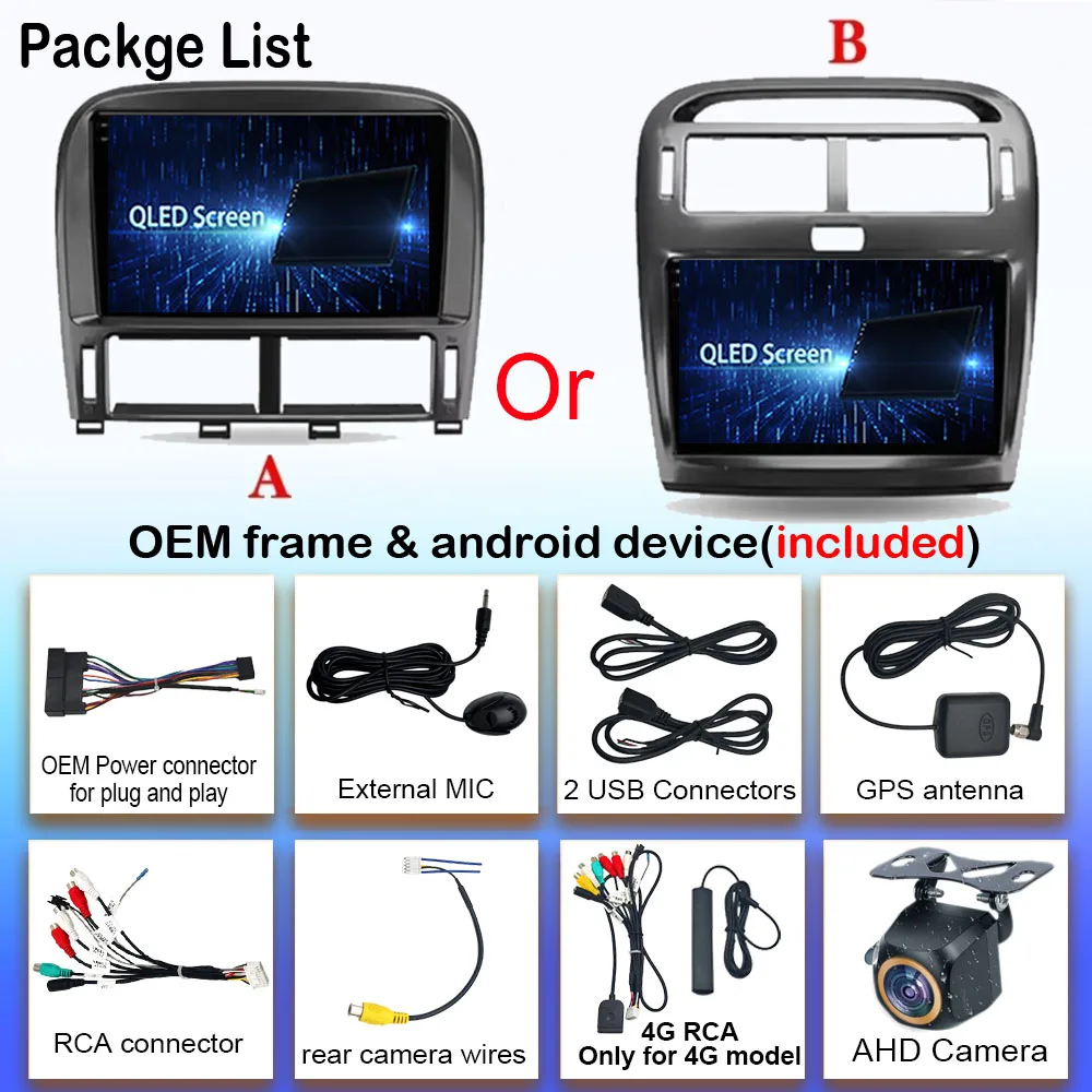 Android14 For Lexus LS430 XF30 LS 430 2000 - 2006 For Toyota