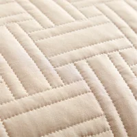 3pcs set, Quilted Cotton Bedspread, solid color ultrasonic quilted bedsheet, lightweight quilted king queen size bed cover 4