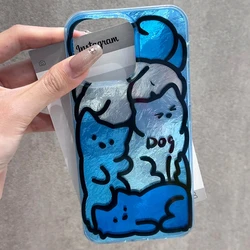 Puppy Blue Vortex Pattern Shockproof Phone Case with Bumper Back - Galaxy S20 FE (LSxz - Yktdw57)