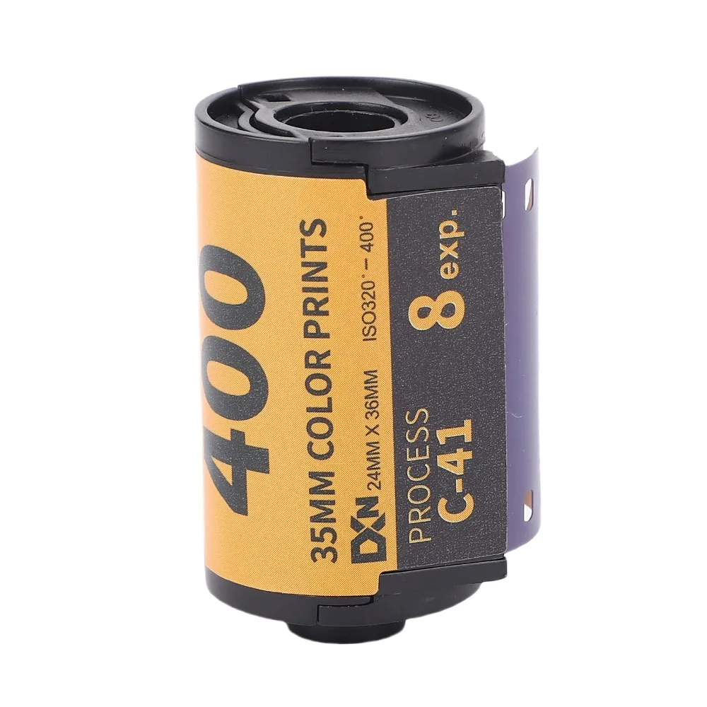 8매/18매 카메라 컬러 필름 ISO 320?400 광폭 노출 카메라 컬러 인쇄 필름 35mm(135 카메라용 보관 케이스 포함)
