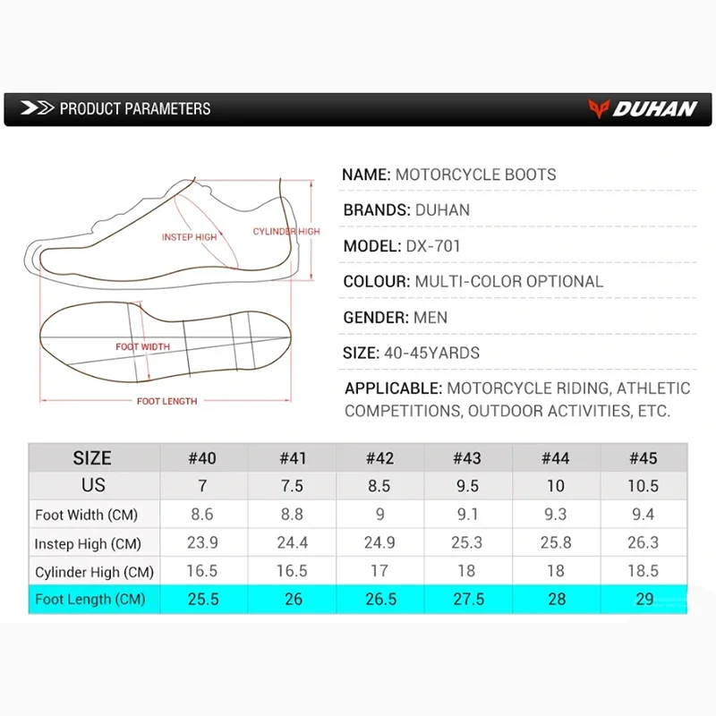 DUHAN Motorcycle protective racing Boots Mesh Men Motorcycle Shoes Motocross Off-Road Racing Boots Moto Motorbike