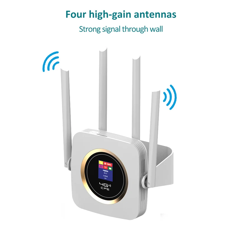 150Mbps Wireless Wifi Router 4G LTE SIM Card Unlimited Hotspot 3G Modem Wi Fi Network Cards CPE 4 Antennas With 3000Mah Battery images - 6