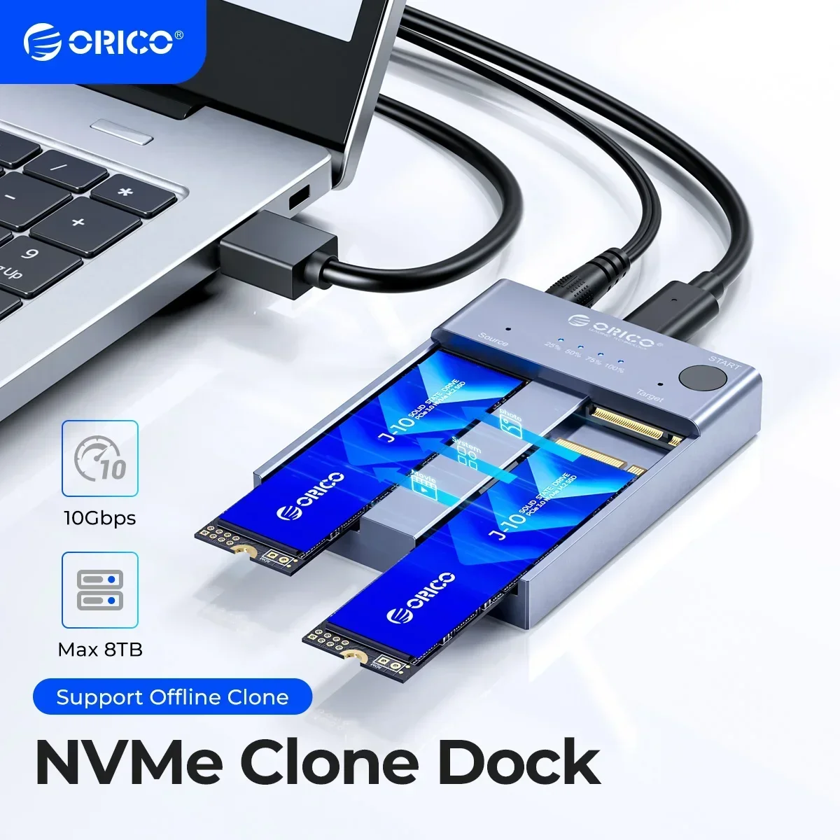 ORICO M.2 NVMe SSD クローンデュプリケーター 新品]ORICO M.2 NVMe SSDクローンデュプリケーター