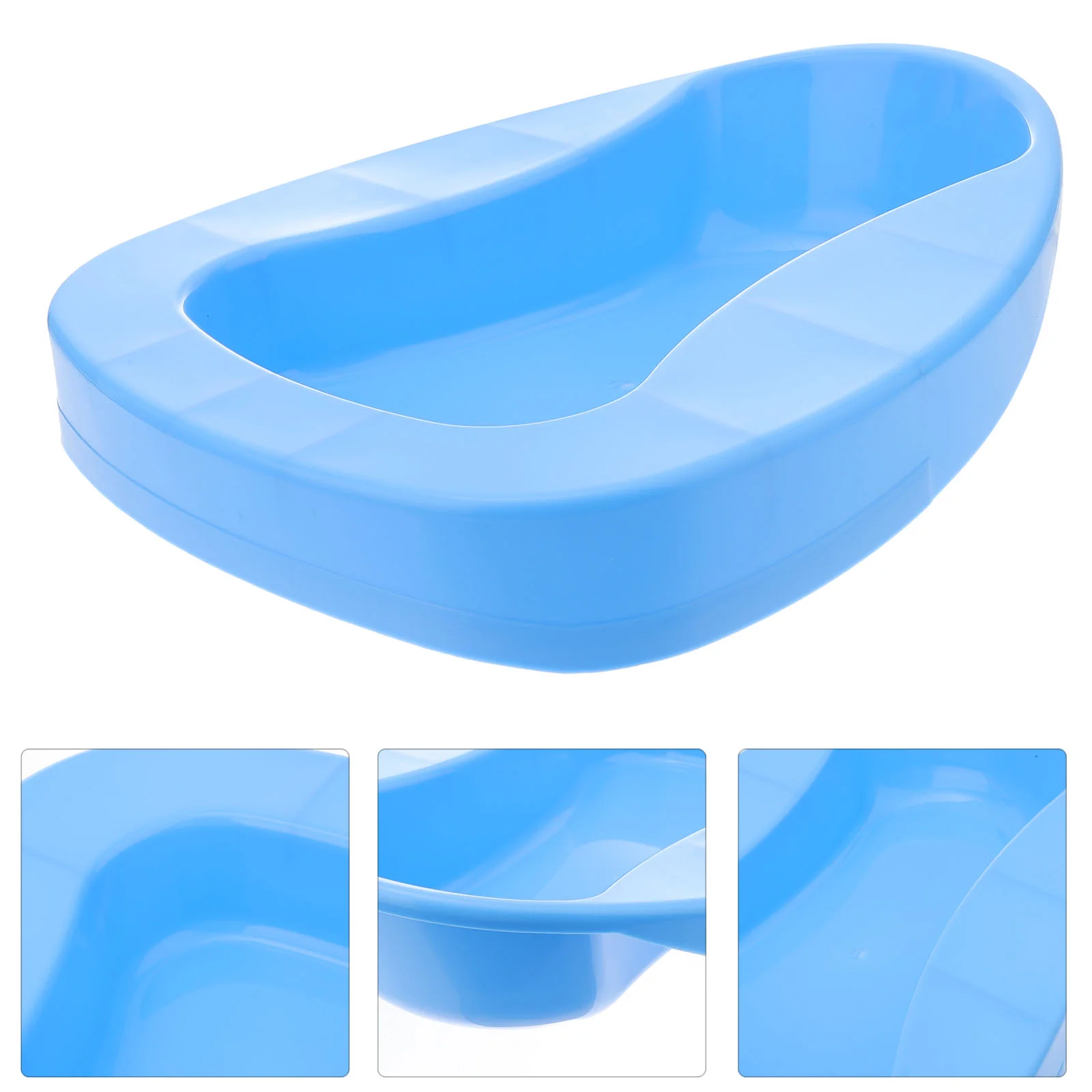 

Thicken Bed Pan Bedridden Paralyzed Elderly Care Bedpan Plastic Toilet Bowl (Blue)drop shipping