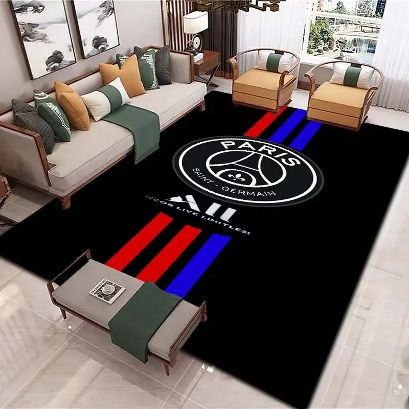 

Fashion Football Logo Carpet Living Room Bedroom Decoration Bathroom Entrance kitchens Non Slip Area Rug Yoga Doormat Home Decor