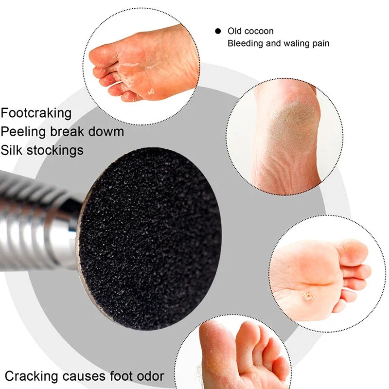 Disc Pads Replaceable Sanding Paper With Disc Foot Calluse Cuticle Callus Remove Tool 50Pcs/Box foot care tool,foot sanding paper