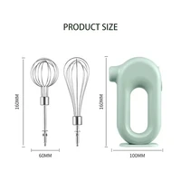 Mélangeurs portables avec 2 têtes de mélange, mélangeur électrique USB, mélangeur alimentaire sans fil, fouets rechargeables, agitateur de pâte, batteur à œufs 2