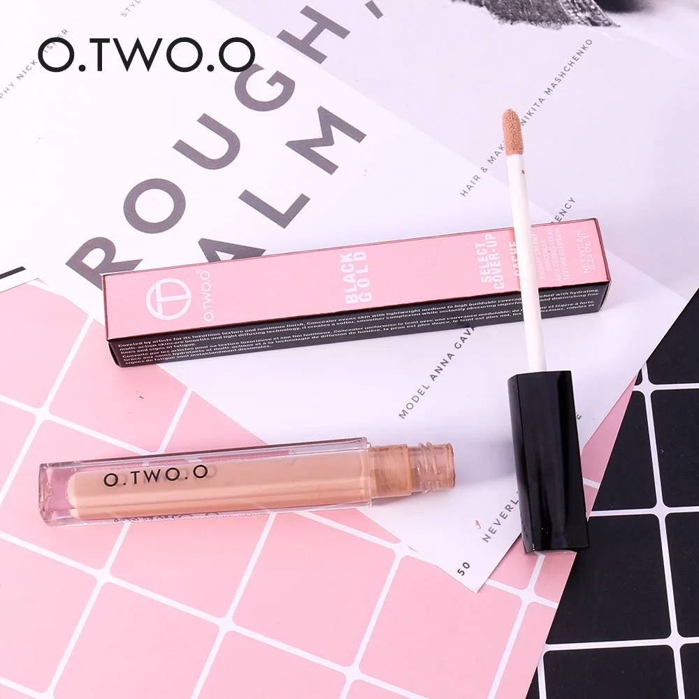 Wholesale O.TWO.O Makeup Concealer Liquid Contour Full Coverage Eye Dark Circles Blemish 4 Colors Dark Skin Face Cosmetics 6
