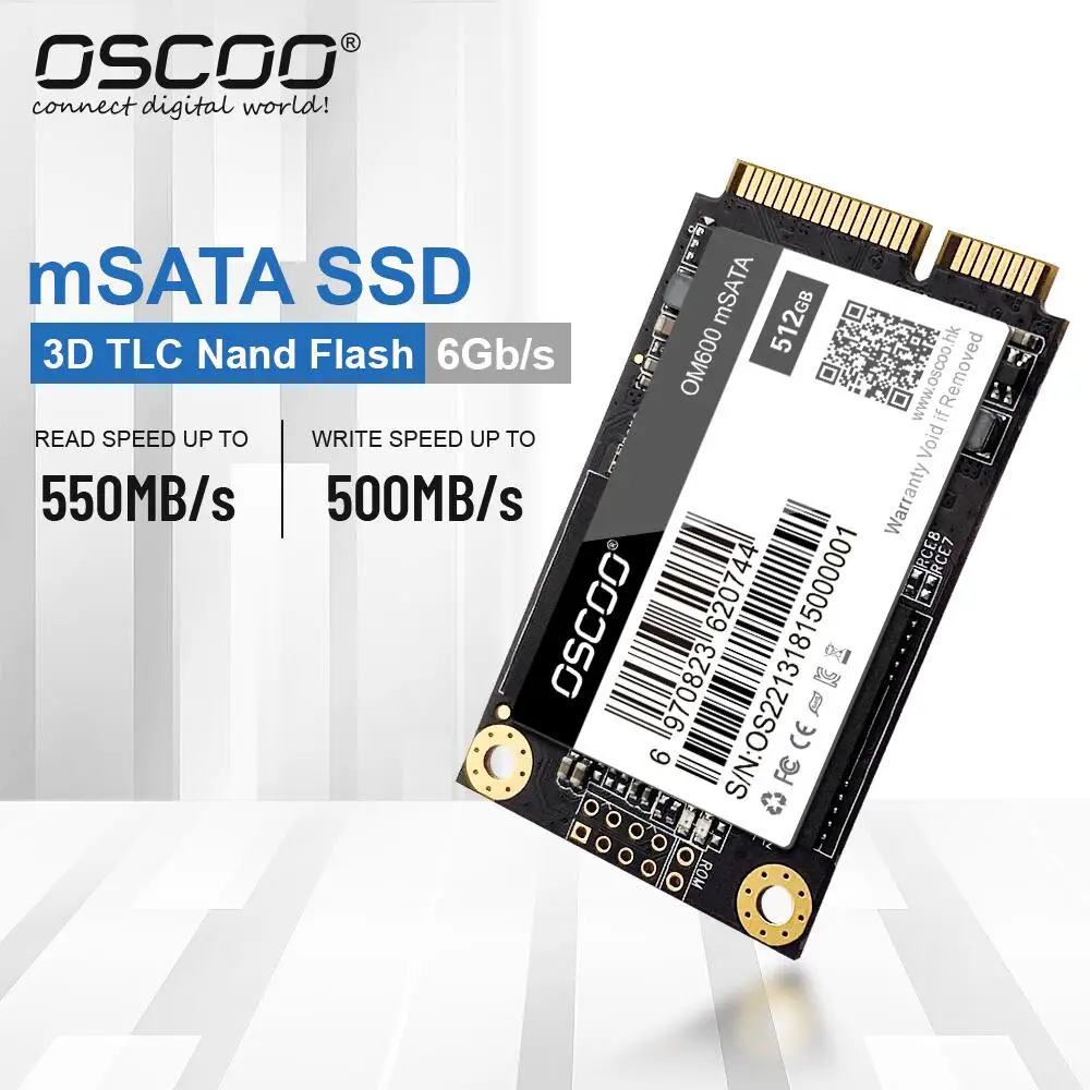 mSATA SSD 16GB 128GB 256GB mSATA SATA 512TB 1TB Drive Solid State Disk For Computer Accessories Laptop PC