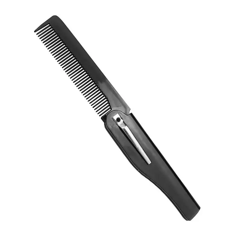 

Handmade Folding Pocket Clip Comb For Men Fine Tooth Hair Comb Straightener For Everyday Grooming Styling Hair Beard Mustache