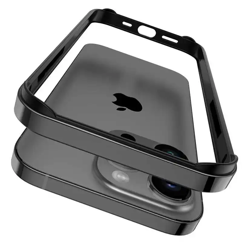 Sleek Aluminum Metal Bumper Slim Case with Soft Inner Frame Cover