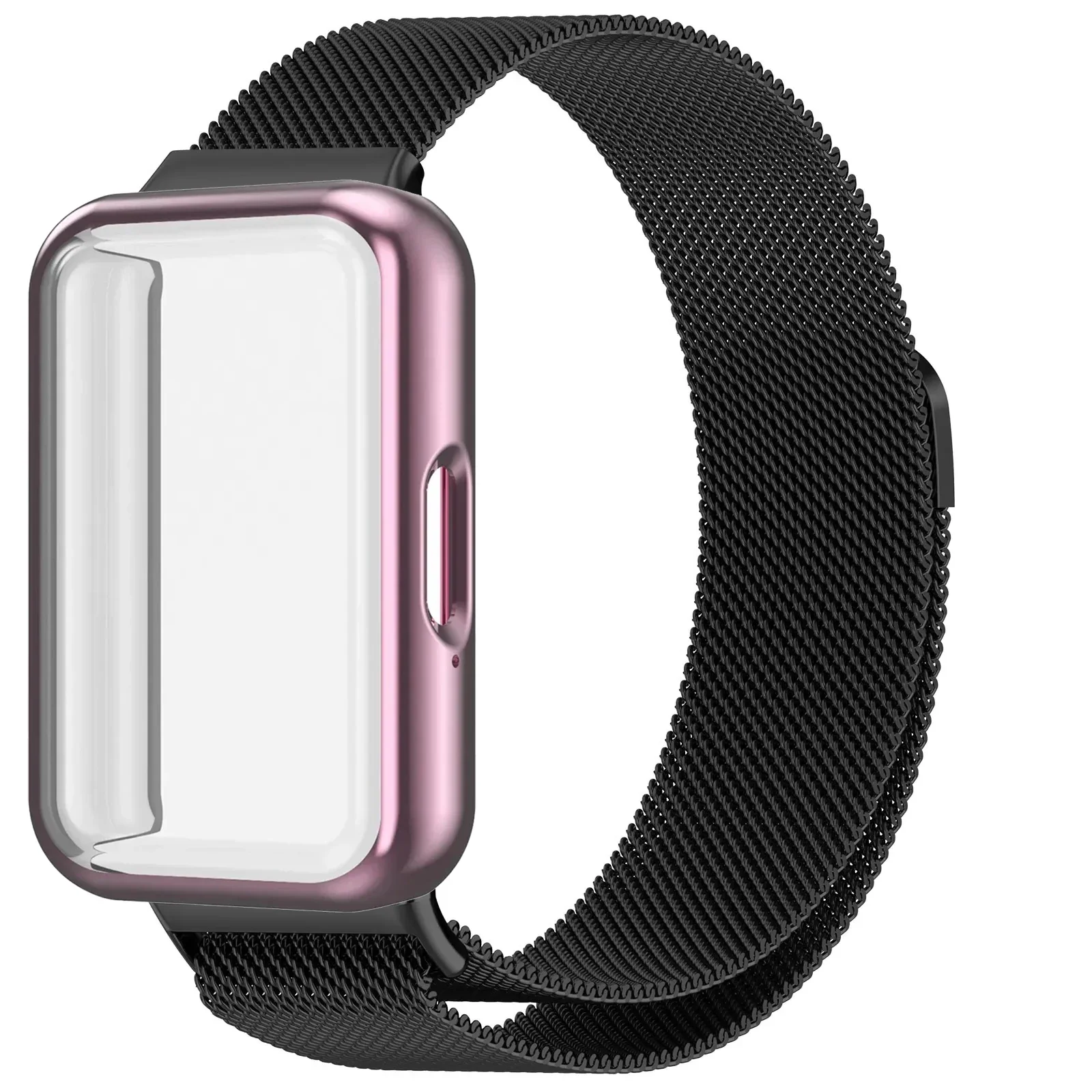 Magnetic Milanese Loop Strap with Screen Protector Cover