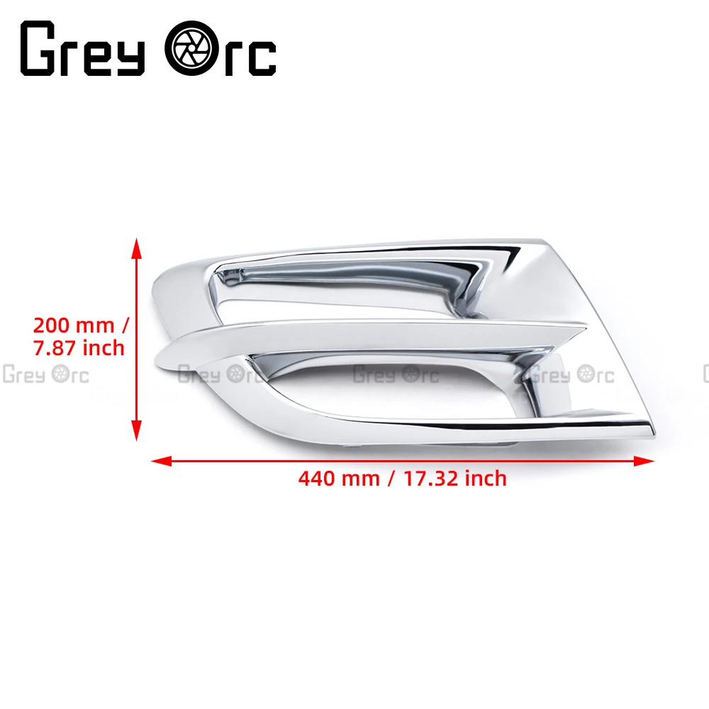

Front Chrome Air Vent Exhaust Trims Fairing Cover For Honda Goldwing Gl1800 Gl 1800 2001-2011 2003 2005 2006 2007 2008 2009 2010