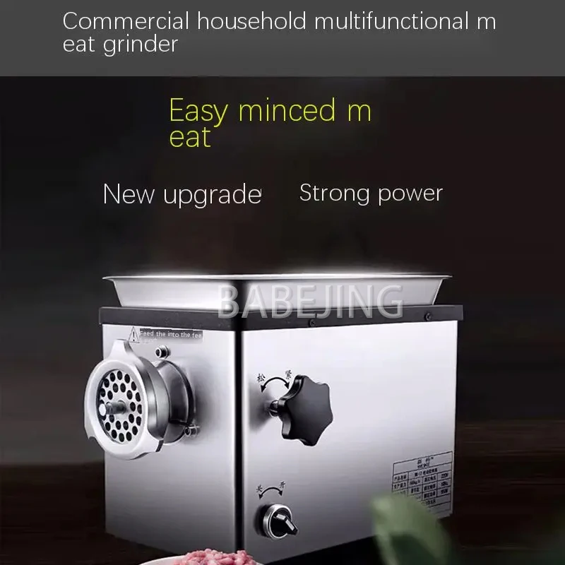 Small Desktop Food Meat Grinder, Commercial Multifunctional Stainless Steel Vegetable Chopper 4
