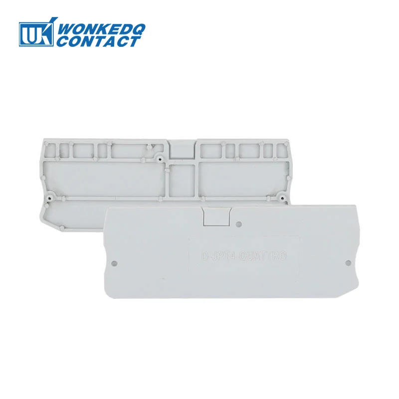 100Pcs D-PT 4-QU Ende Abdeckung Für PT-4-QUATTRO 4mm Draht Stecker Din Terminal Block Elektrische Zubehör D-PT 4-QU Barriere platte – Detail 6