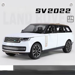 1:24 Land Rover Range Rover SV Alloy Model Car Toy with Sound and Light Features (White No box)