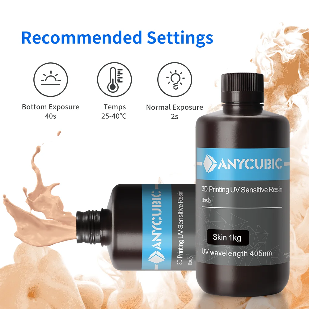 Anycubic-uv Resina Sensível Alta Precisão Cura Rápida Impressora Lcd 3d Materiais de Impressão Photon Mono x - Imagem 4