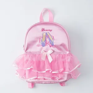 Image for Pink Lace Girl Dance Bag For Girls Dance Ballet Ba 