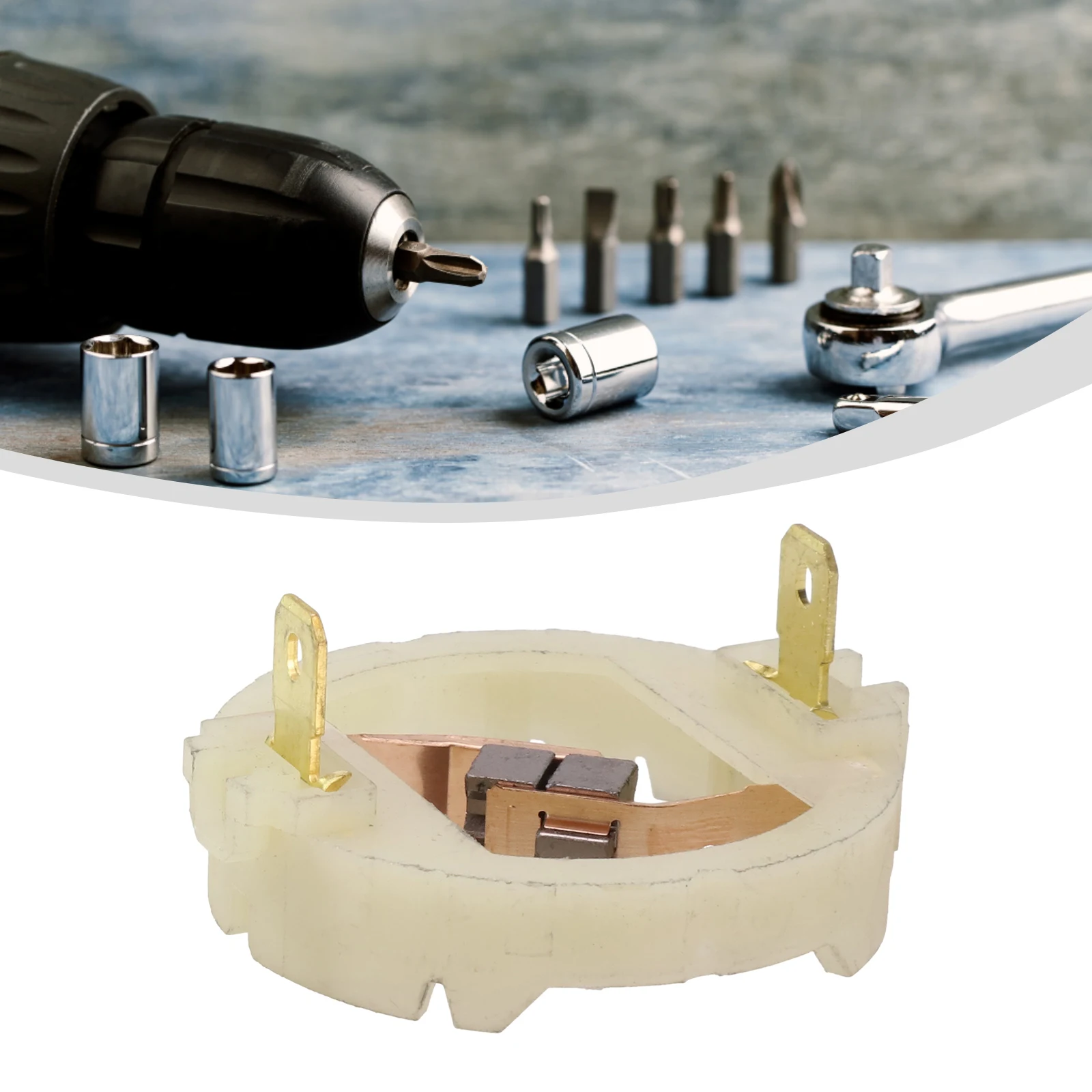 Motor Rotor Carbon Brush Holder End Cap Cover Repair Part Replace 895/875/887 For Cordless Screw Driver Drill Wrench Accessories