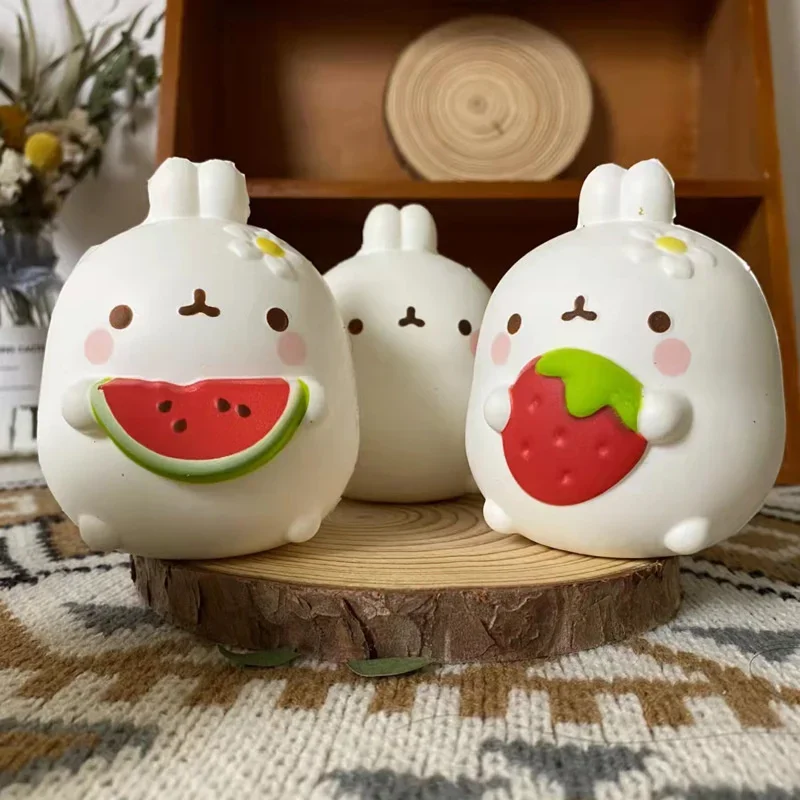 NEW adult kids Cute Chick Rabbit Strawberry  Jumbo Squishy Kawaii Animal Slow Rising Stress Ball fidget toys Squeeze food Toys 3