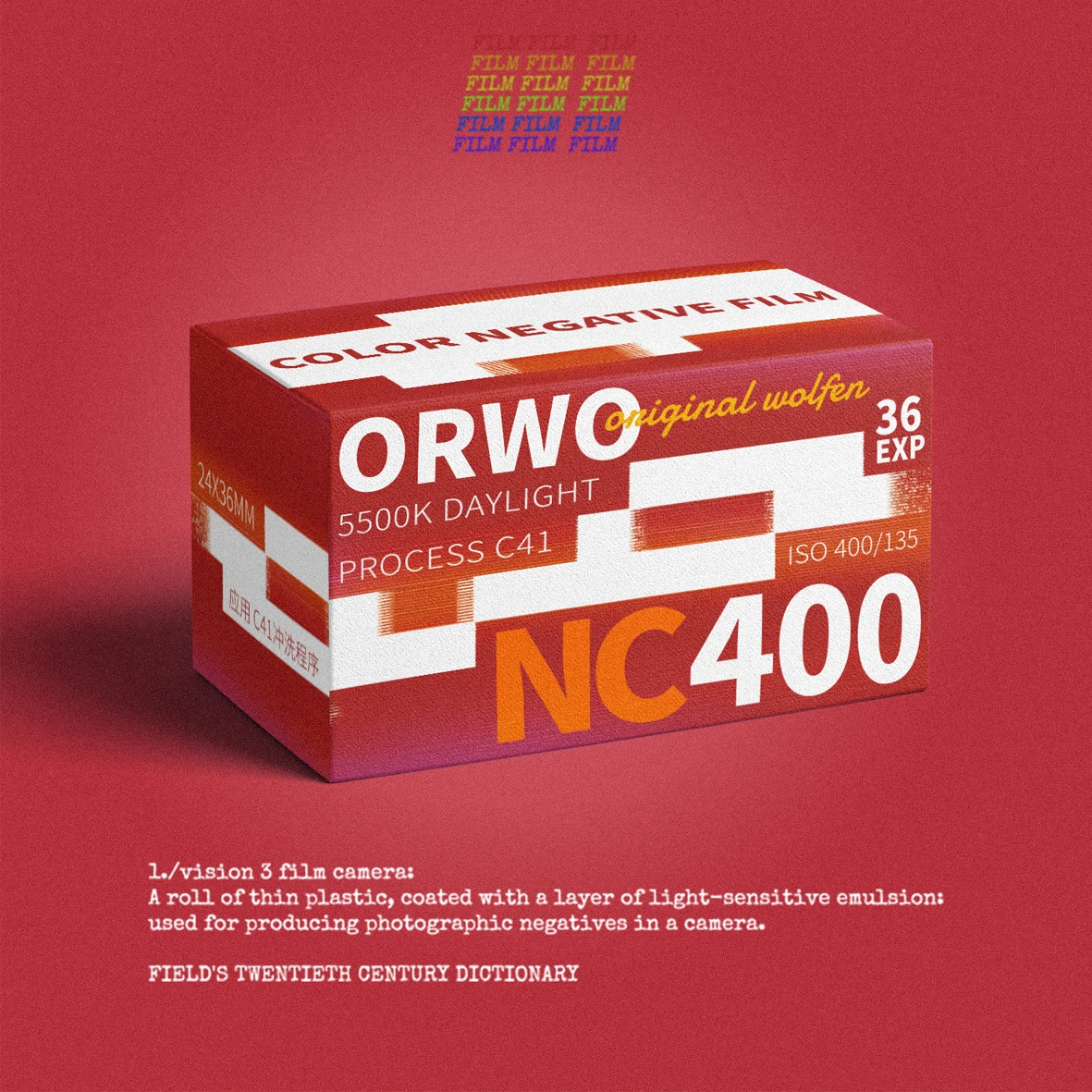 ORWO NC400 135 Film model 36sheets Negative Color negative film iso 400 c41 Process 1-8 Rolls For Kodak M35 / M38 /H35 Camera