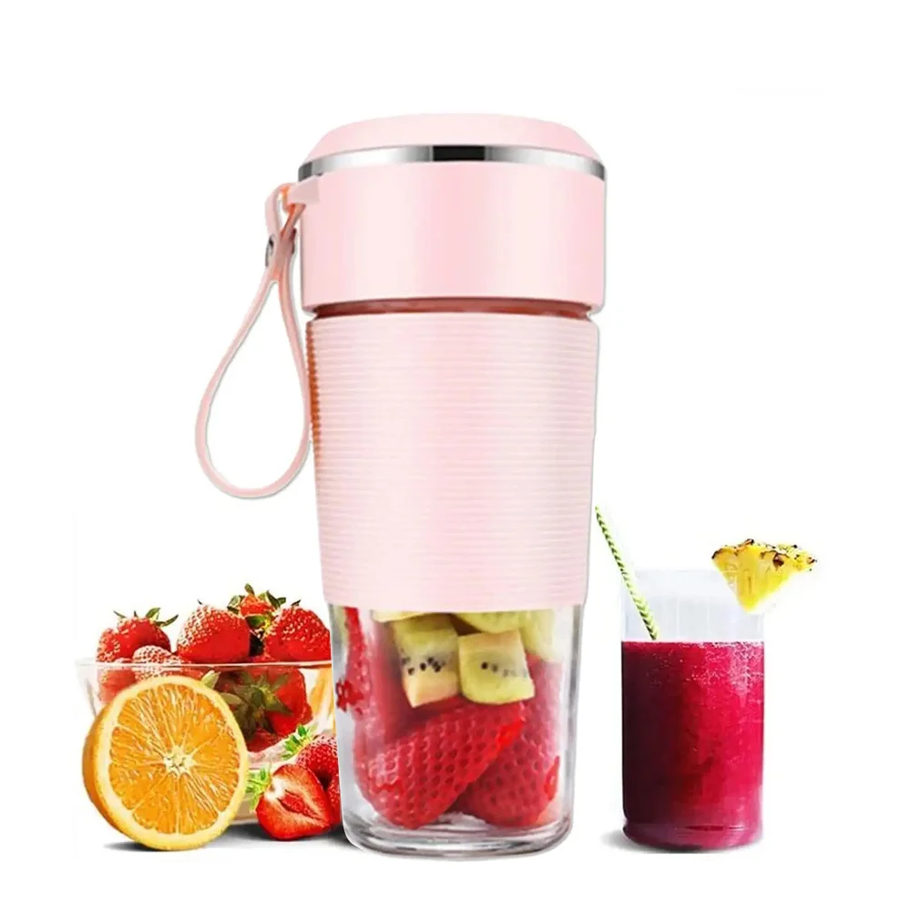 300ml 2 4 6 Blades Portable Juicer Blender Travel Glass Cup Mini