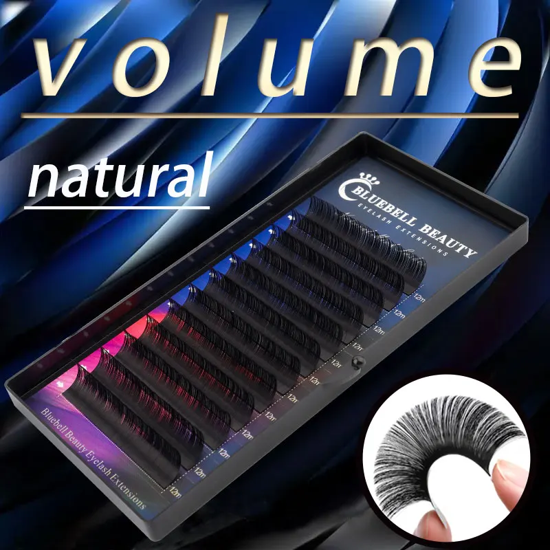 Bluebell Beauty Individual  Eyelash Extension C/D  Lashes Extension Russian Volume Lashes Matte Faux Mink Professional Cilios y shape false eyelash extensions yy fake volume lashes individual cilios extension split tip 0 07 c d 8 14 matte mink eyelashes