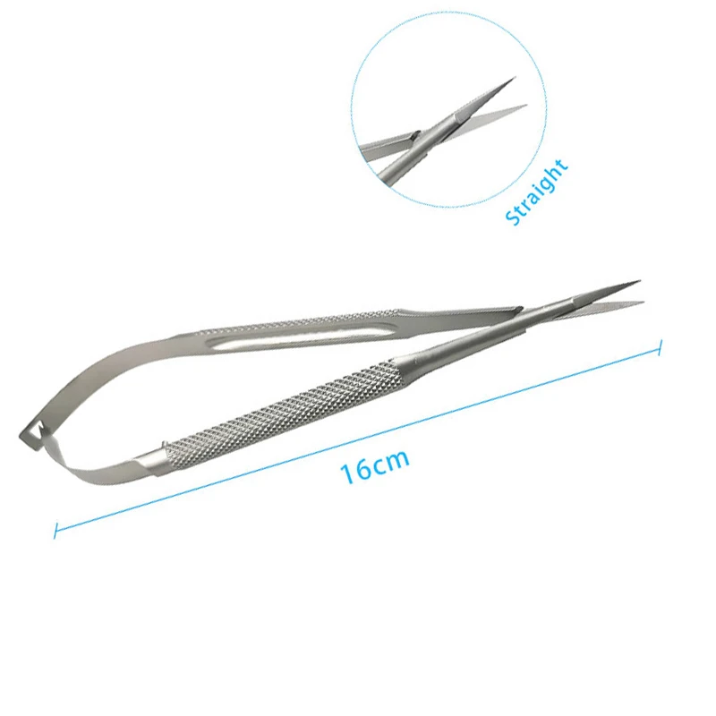 1pcs Ophthalmic Corneal Castroviejo Micro Scissors Stainless Steel Instrument