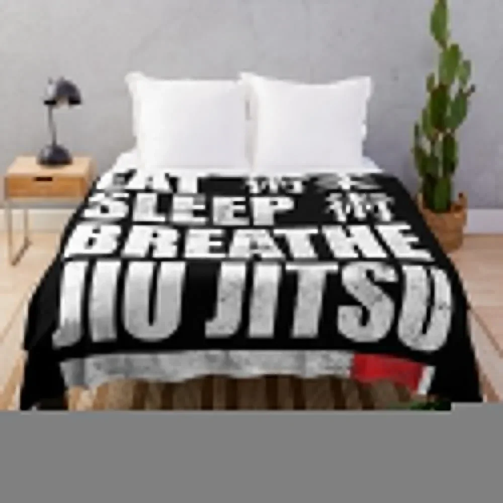

Eat Sleep Breathe Jiu Jitsu Throw Blanket Sofa Quilt Baby christmas gifts Luxury Thicken Blankets