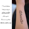 Sentence pattern, lasting 1-2 weeks waterproof, temporary tattoo stickers, realistic semi-permanent fake tattoos for the arms 1