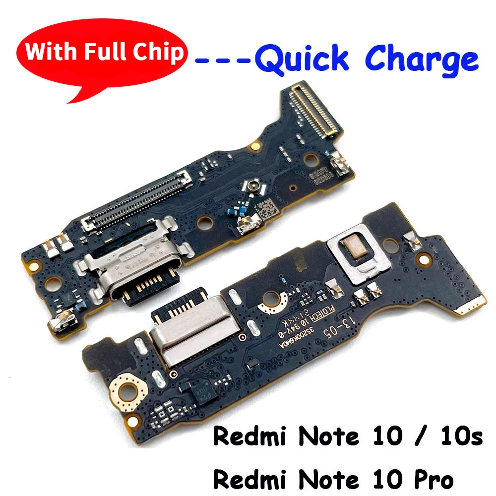

For Redmi Note 10 USB Charging Port Microphone Dock Connector Board Flex Cable With Micro For Xiaomi Redmi Note 10 Pro